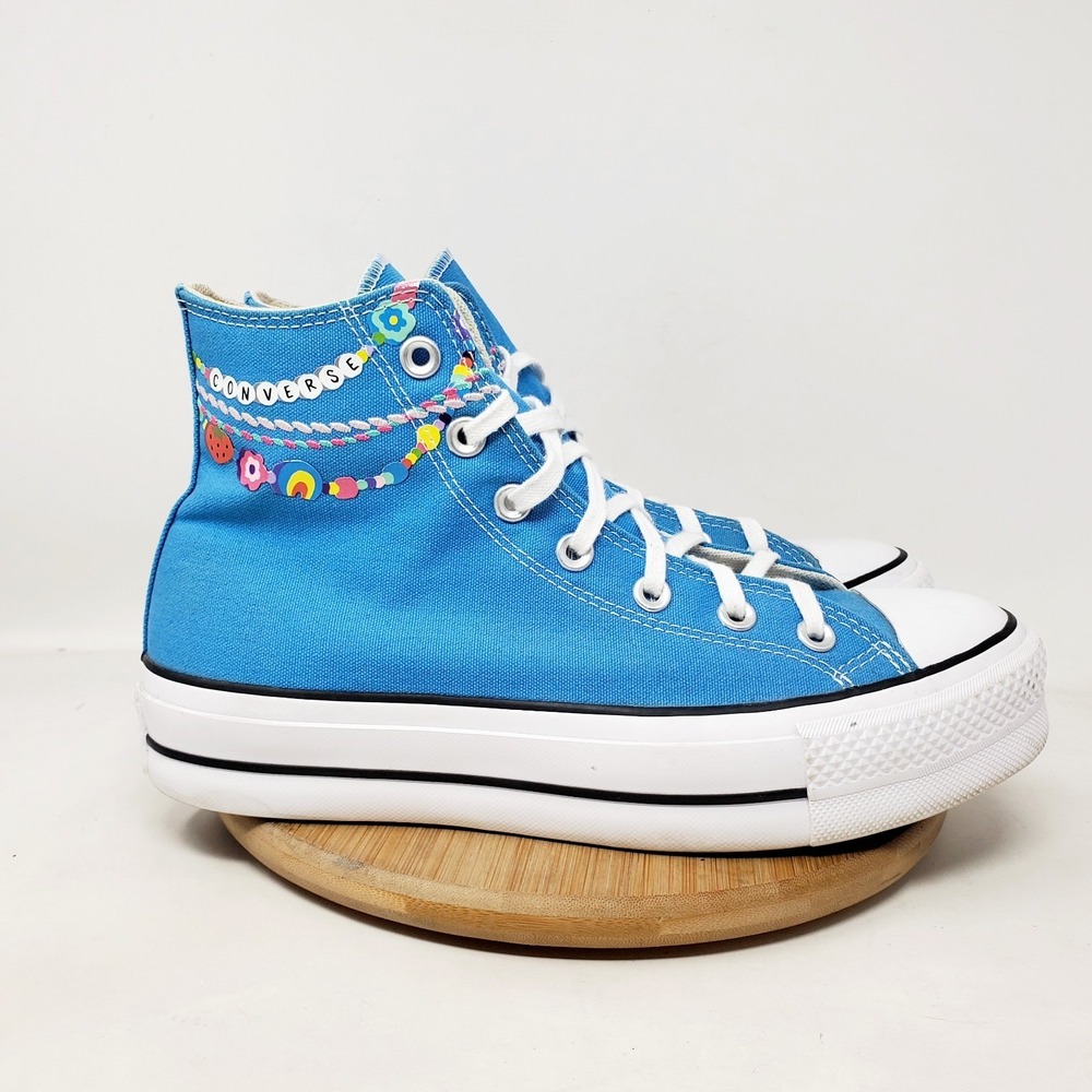 Converse All Star Lift Platform Hi Shoes Womens 9 Friendship Bracelet Sneaker - Picture 7 of 12